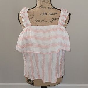 Crave Fame pink and white top